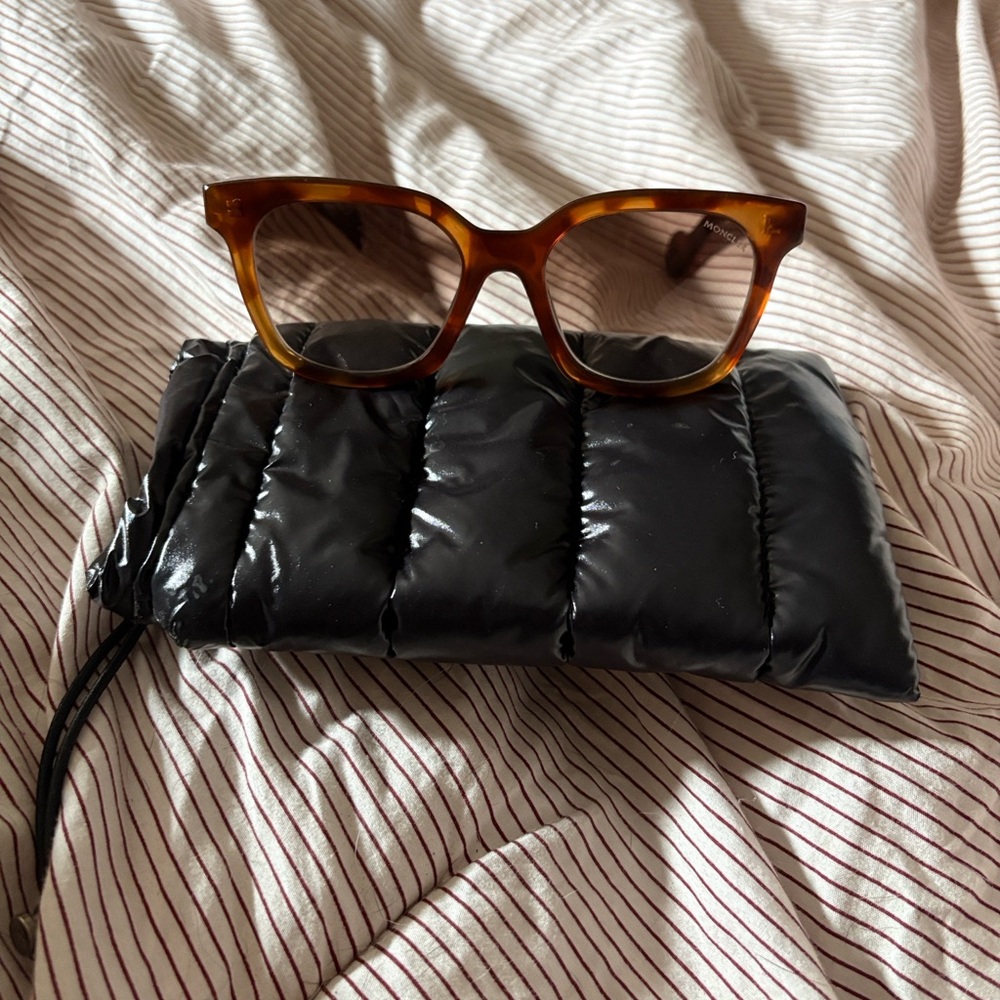 NWOT ML 0400 Moncler Brown Sunglasses. Never Worn. - Picture 2 of 9